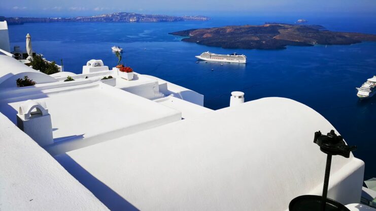 Santorini’s Blue Domes